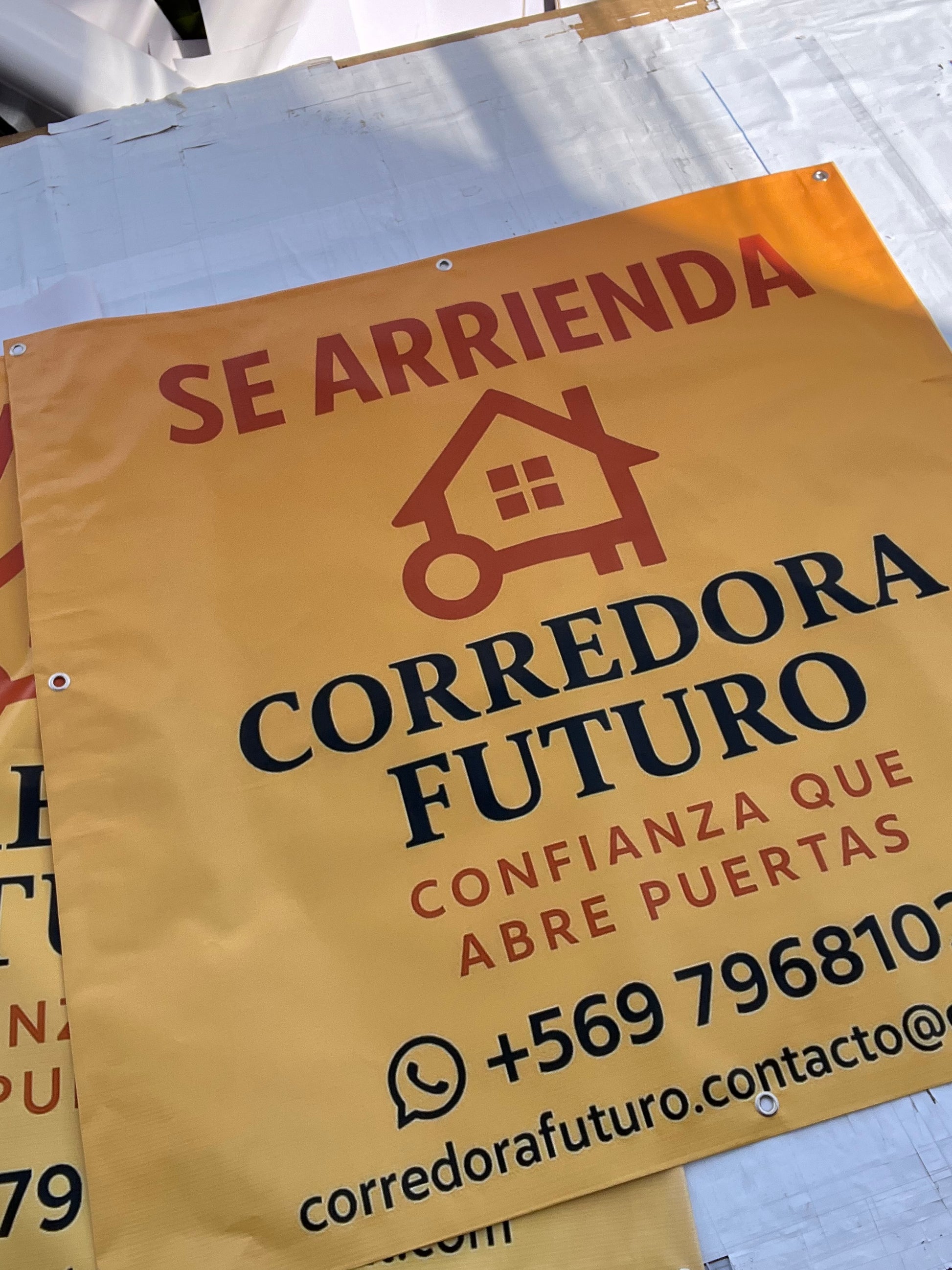 Pendón lona impresa Full color