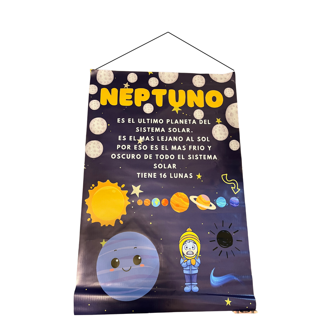 Pendón colgante con travesaño y cuerda impreso en lona PVC ideal para publicidad de interiores o exterior NG impresión 