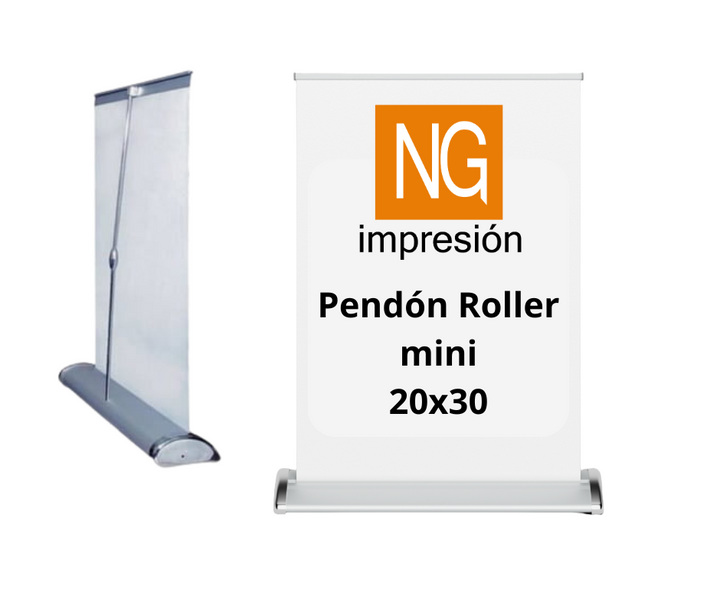 Pendón mini roller 20 × 30 cm