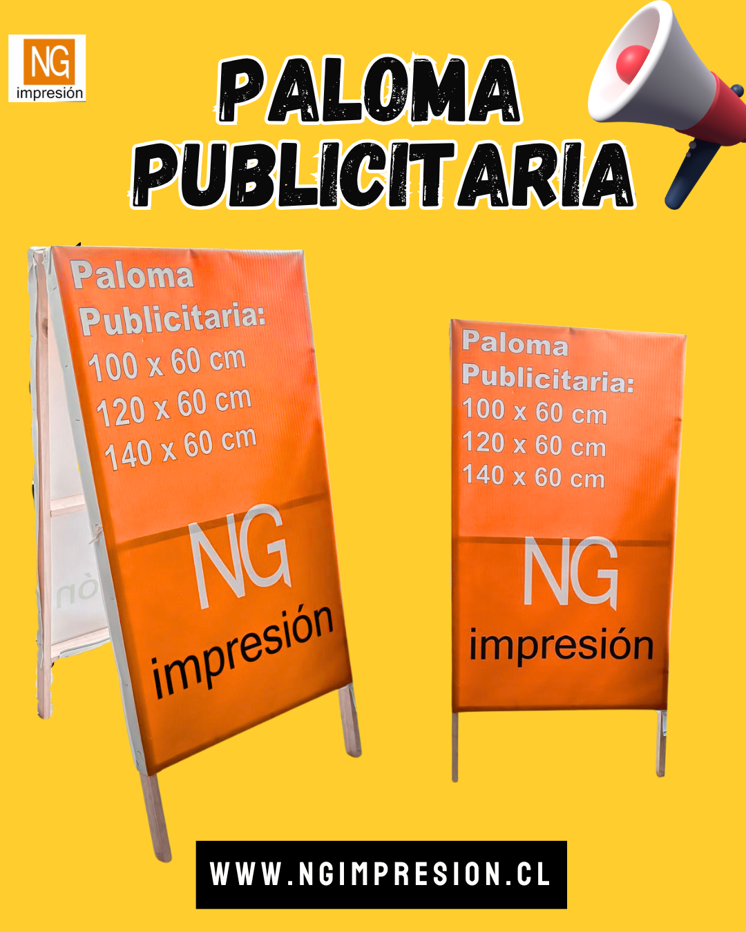 Paloma publicitaria en A