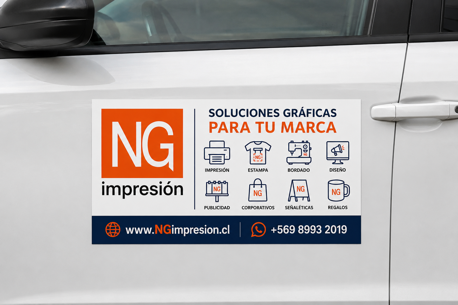 Imán Publicitario Vehicular 60x40 Cm