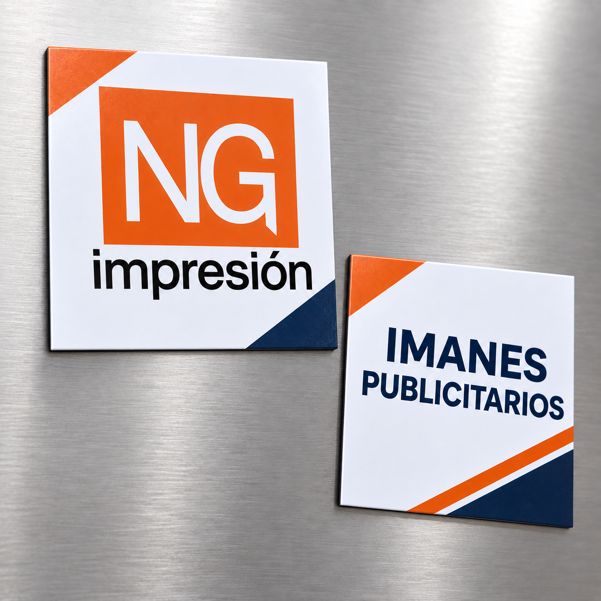 Imanes publicitarios personalizados NG Impresión con esquinas rectas