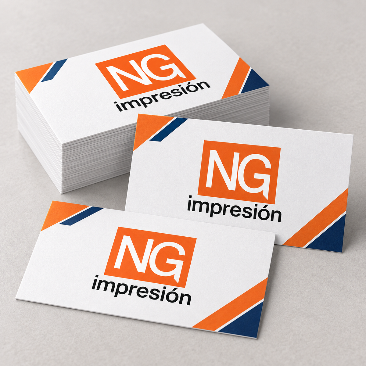 Tarjetas de presentación personalizadas NG Impresión en opalina 200 g